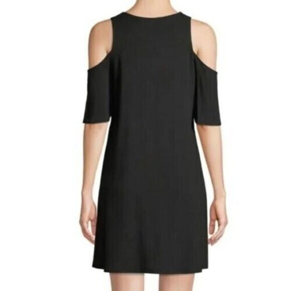 Cupcakes and Cashmere Womens Cold Shoulder‎ Dress Black Size Medium - Picture 9 of 9